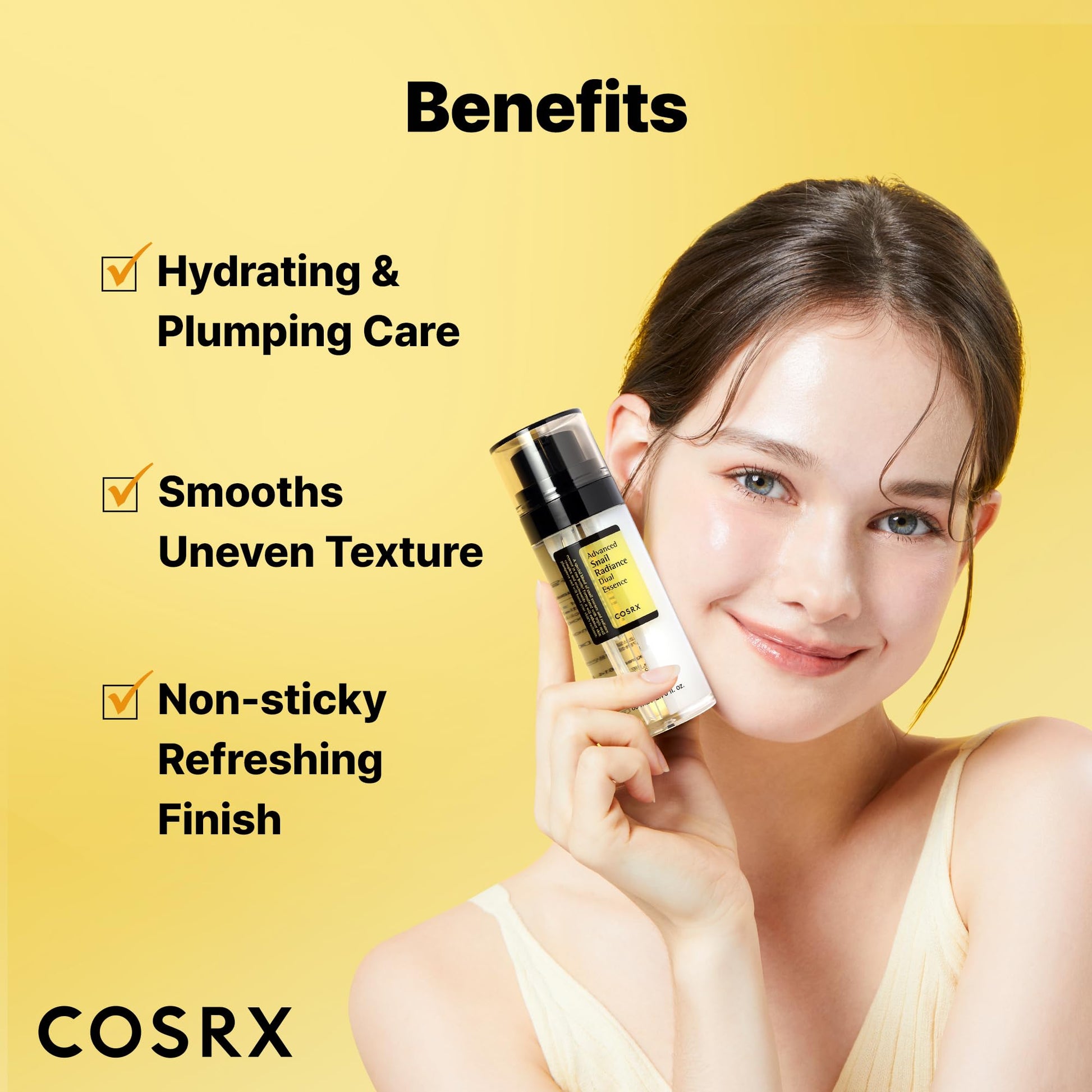 COSRX Niacinamide 5% + Snail Mucin 74% Dual Essence, Anti Aging Face Serum for Dull Skin, Mothers day gifts for mom, Sensitive Skin, Not Tested on Animals, Korean Skin Care, 2.70 fl.oz / 80ml - Medaid International
