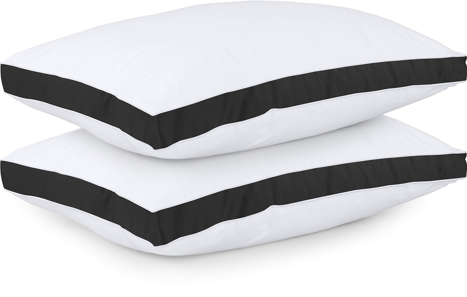 Utopia Bedding Bed Pillows for Sleeping Queen Size (Black), Set of 2, Cooling Hotel Quality, Gusseted Pillow for Back, Stomach or Side Sleepers - Medaid International