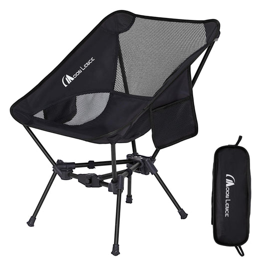 MOON LENCE Portable Camping Chair Backpacking Chair - The 4th Generation Ultralight Folding Chair - Compact, Lightweight Foldable Chairs for Hiking Mountaineering Beach - Medaid International