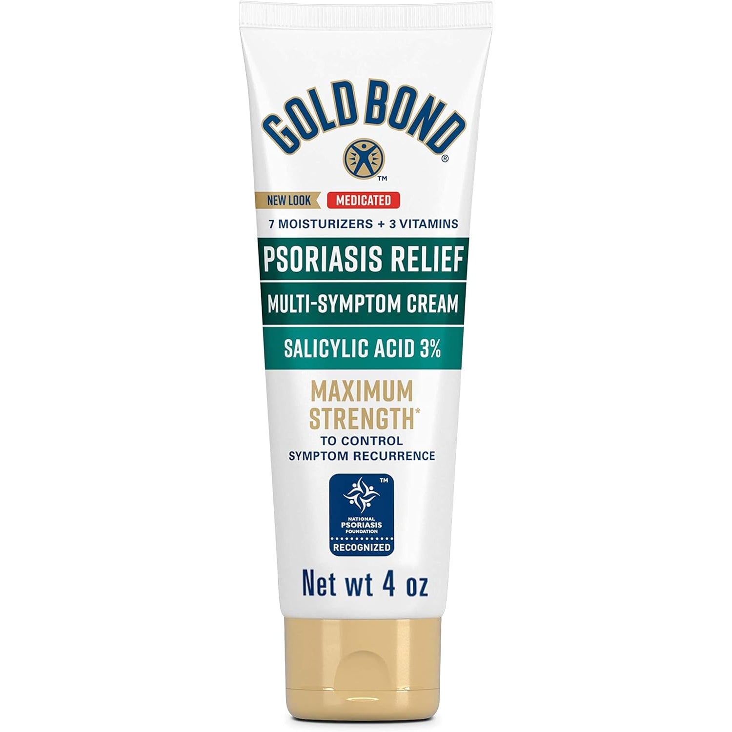 Gold Bond Multi-Symptom Psoriasis Relief Cream, 4 oz., for Itchy, Irritated & Scaling Skin - Medaid International