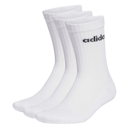 adidas Unisex Mid-Calf Socks, White, Large - Medaid International