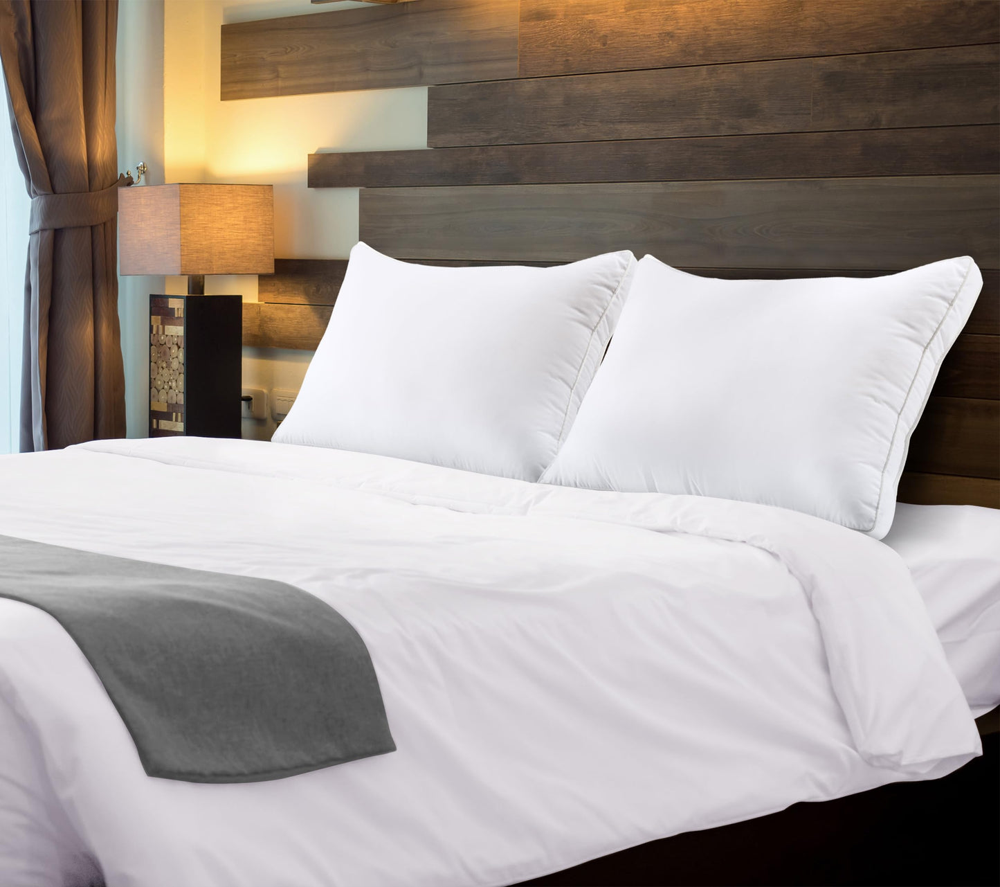 Utopia Bedding Bed Pillows for Sleeping Queen Size (White), Set of 2, Cooling Hotel Quality, Gusseted Pillow for Back, Stomach or Side Sleepers - Medaid International