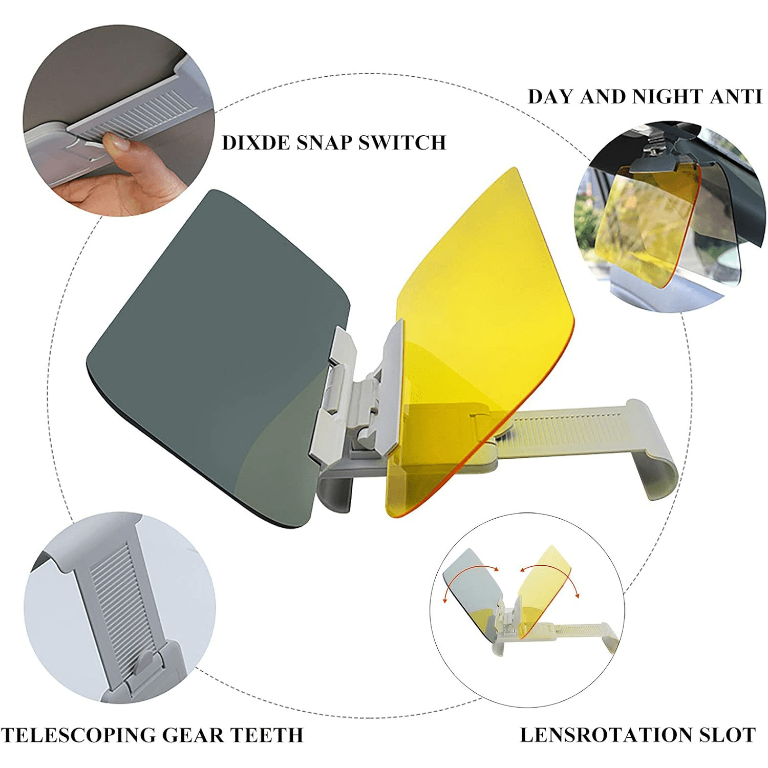 Car Sun Visor High Definition Windshield Sun Snow Anti Glare UV Filter - Medaid International