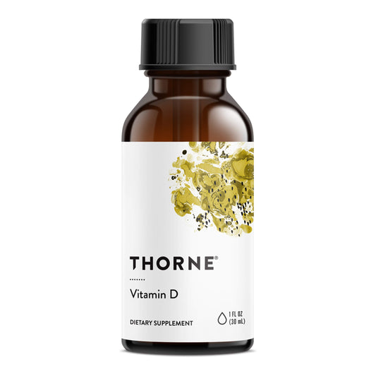 THORNE - Vitamin D Liquid - Vitamin D Supplement - Supports Healthy Bones and Muscles, Cardiovascular Health, and Immune Function* - 1 Fl Oz (30 ml)- 600 Servings - Medaid International
