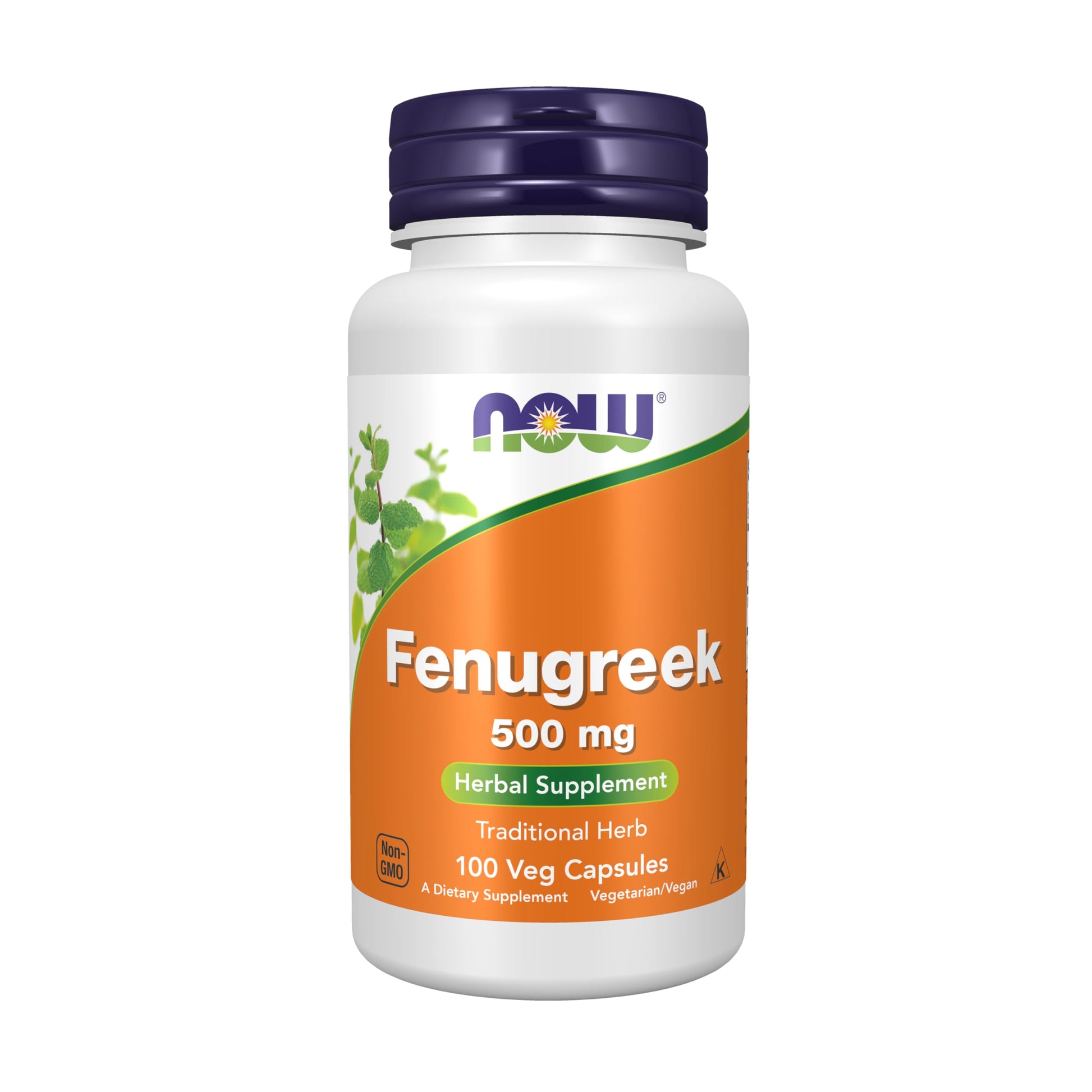NOW Supplements, Fenugreek (Trigonella foenum-graecum) 500 mg, Herbal Supplement, 100 Veg Capsules - Medaid International