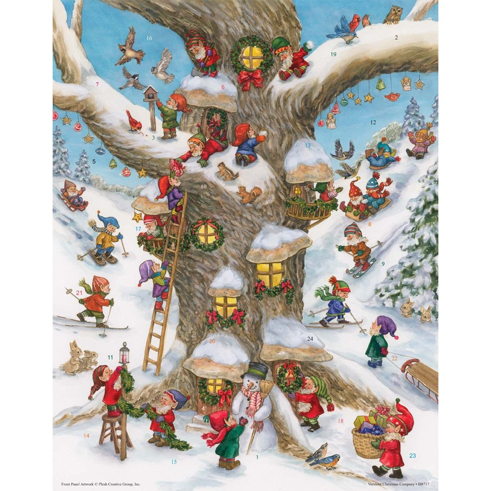 Elf Magic Advent Calendar (Countdown to Christmas) by Vermont Christmas Company with 'Twas the Night Before Christmas' Poem - Medaid International