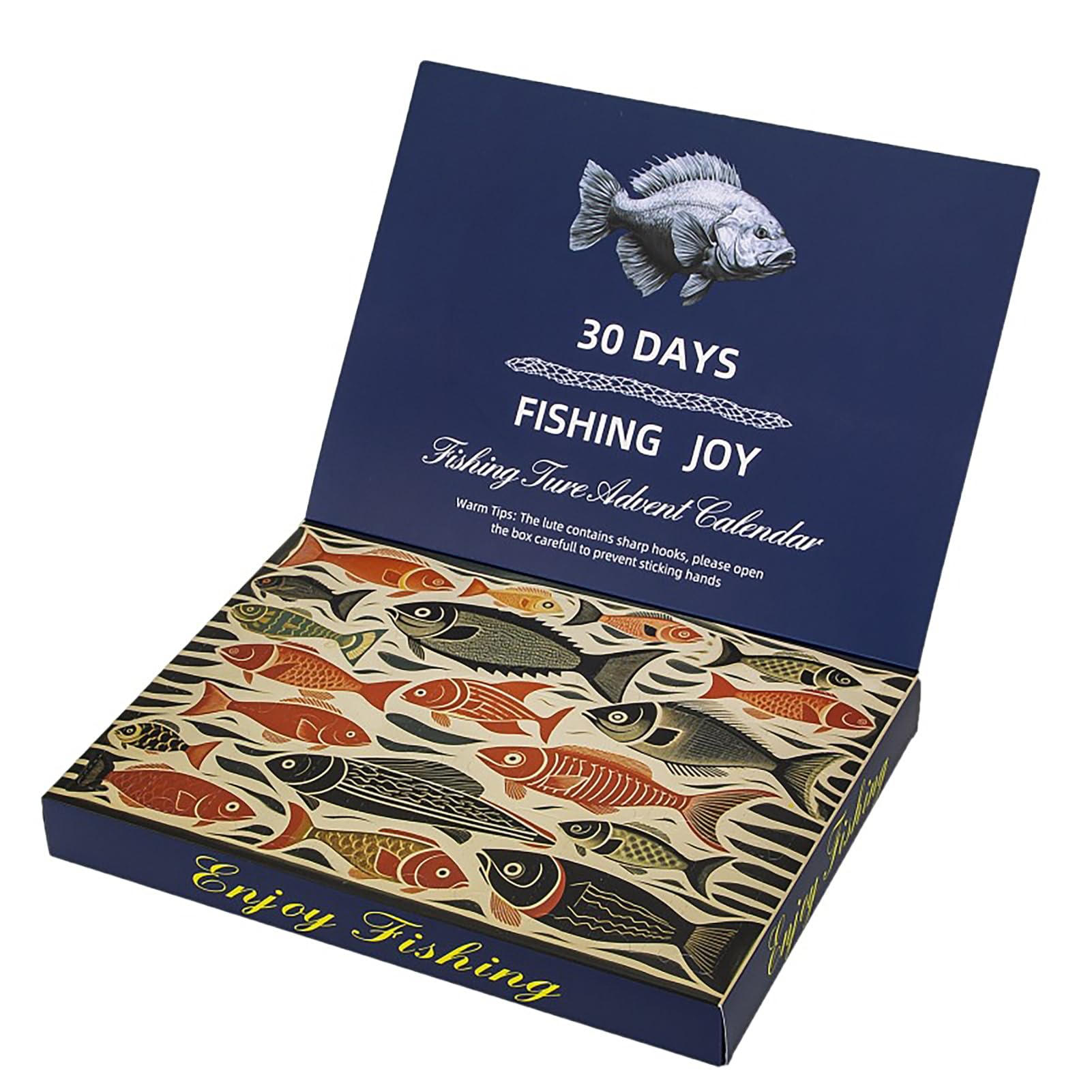 BLSYHDH Fishing Advent Calendar 2025, 30Pcs Christmas Countdown Fish Tackle Set Fishing Lures Set for Fisherman Adult Teen Men Xmas Surprise Fish Bait Gift to Father Grandpa Dad - Medaid International