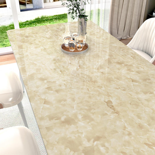 EPPKILY Beige Marble Contact Paper for Countertops Beige Marble Peel and Stick Wallpaper Removable Waterproof Countertop Contact Paper for Cabinets Kitchen Vinyl Wrap Counter Top Covers 15.7"×78.7" - Medaid International