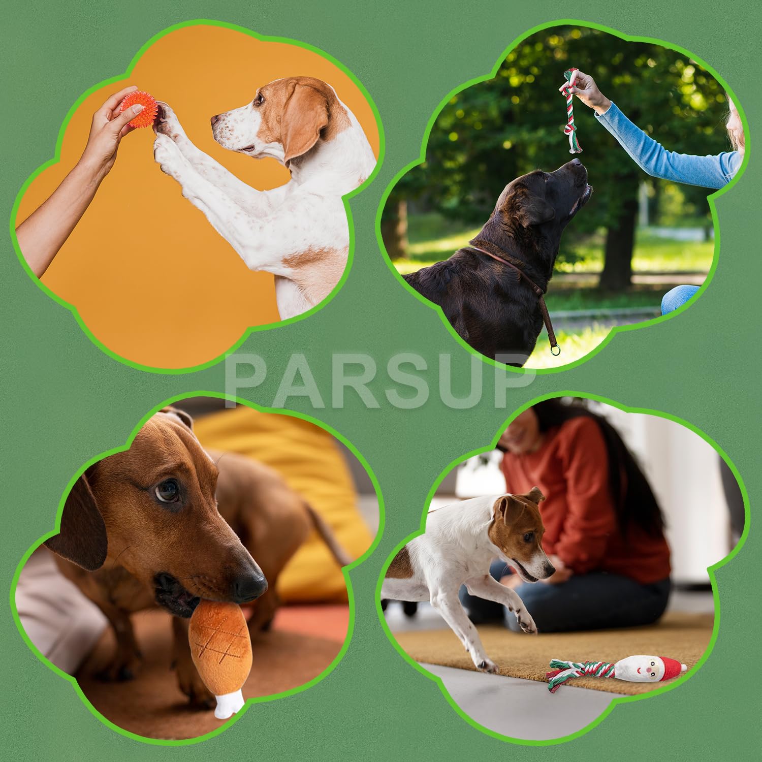 Dog Advent Calendar, 24 Days Pet Toy Christmas Countdown Calendar with Chew Ropes Toys Squeaky Balls Teething Toys for Xmas Small Puppy Terrier - Medaid International