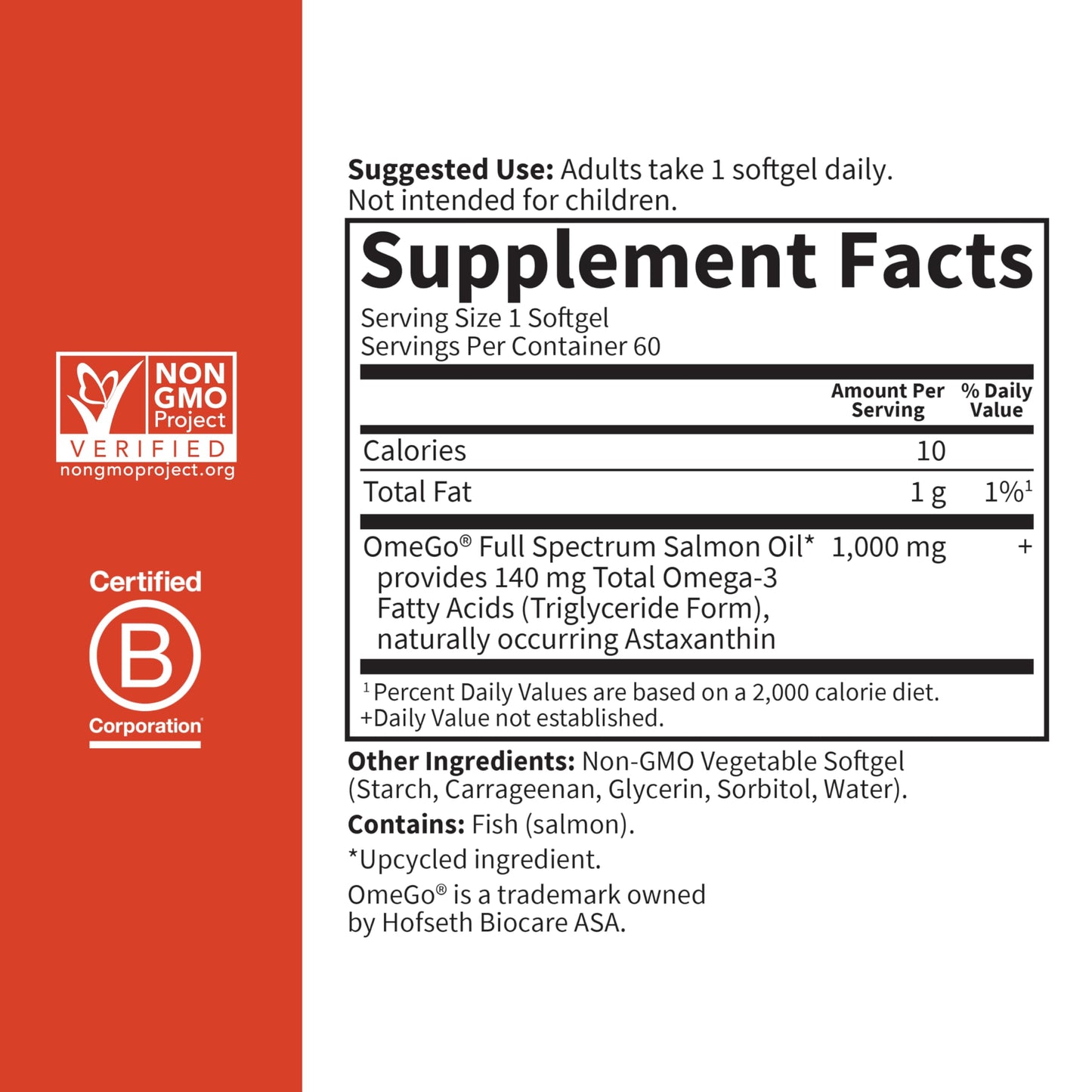 Garden of Life Dr. Formulated Norwegian Salmon Oil - Dietary Supplement - Full Spectrum Omega-3 EPA, DHA, DPA - Fish Oil from Norwegian Fjords - for Heart Health - 60 Softgels - Medaid International