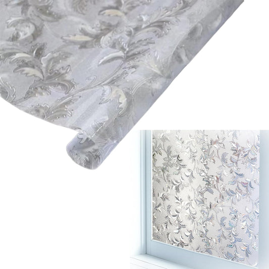 Frosted Stained Glass Window Film | Decorative PVC Privacy Cling | Non-Adhesive Static Design | Easy Installation | Enhance Home Décor | Size: 60 x 200cm - Medaid International