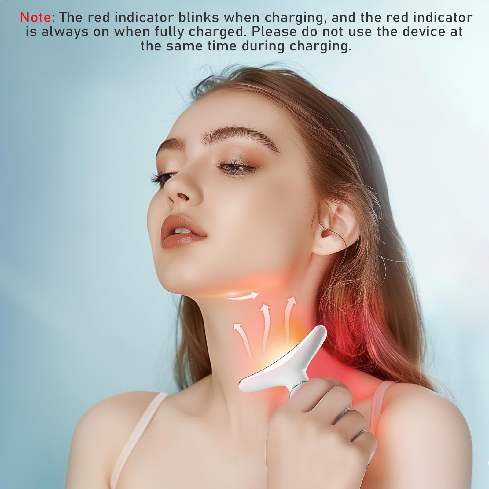 cocobeen Face Neck Tool for Skin Care, Electric Neck Face Lifting Device for Wrinkle Removal, White - Medaid International