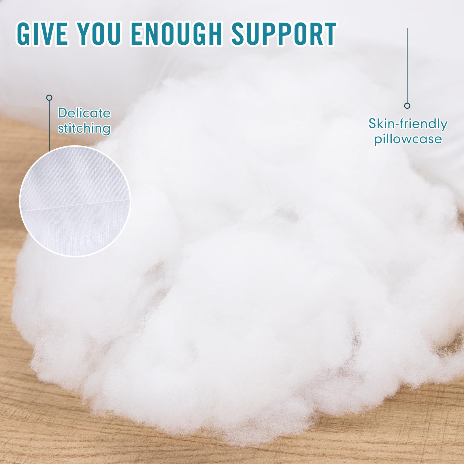 Sycoodeal Hotel Collection Bed Pillows for Sleeping 2 Pack,Standard Size Cooling Pillows,Hotel Quality with Premium Soft Down Alternative Fill for Side Stomach Back Sleepers - Medaid International