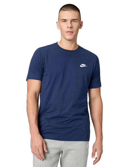 Nike Men's Sportswear Club T-Shirt, Midnight Navy/White, X-Small - Medaid International