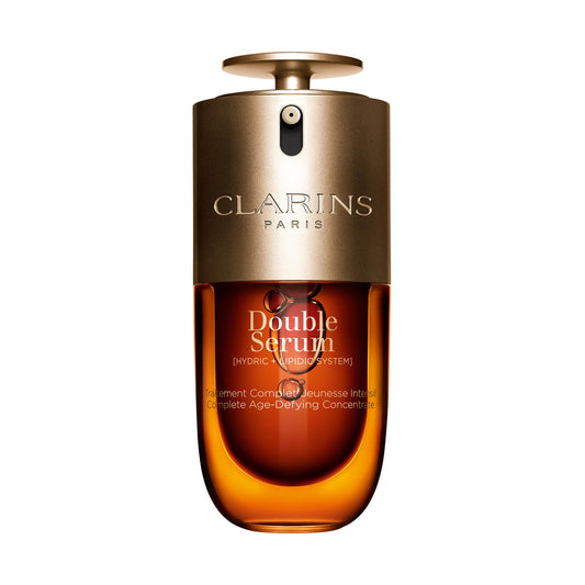 Clarins DOUBLE SERUM | Anti Aging Face Serum | Visibly Firms, Smoothes, Boosts Radiance, and Refines Pores | 24H Hydration | All Skin Types, 1 Fl Oz - Medaid International