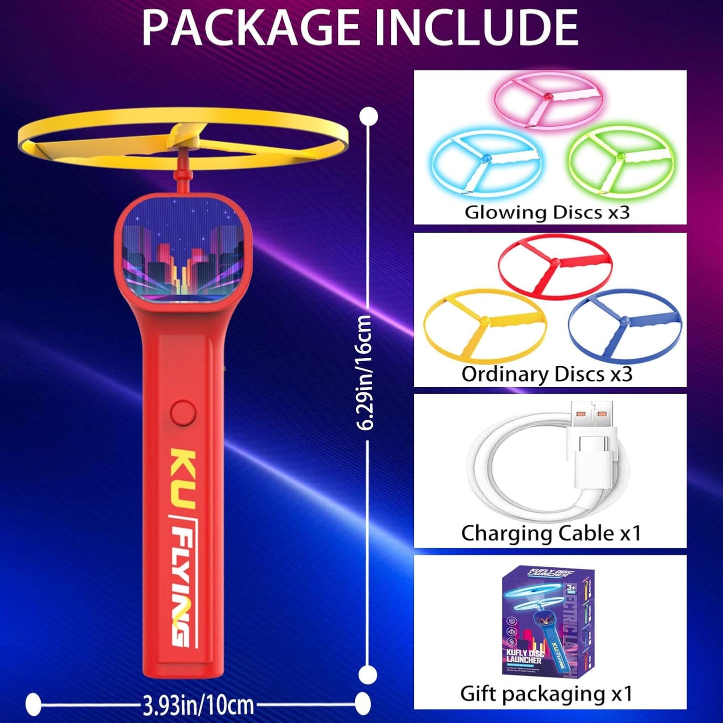 Electric Disc Launcher Luminous - Medaid International