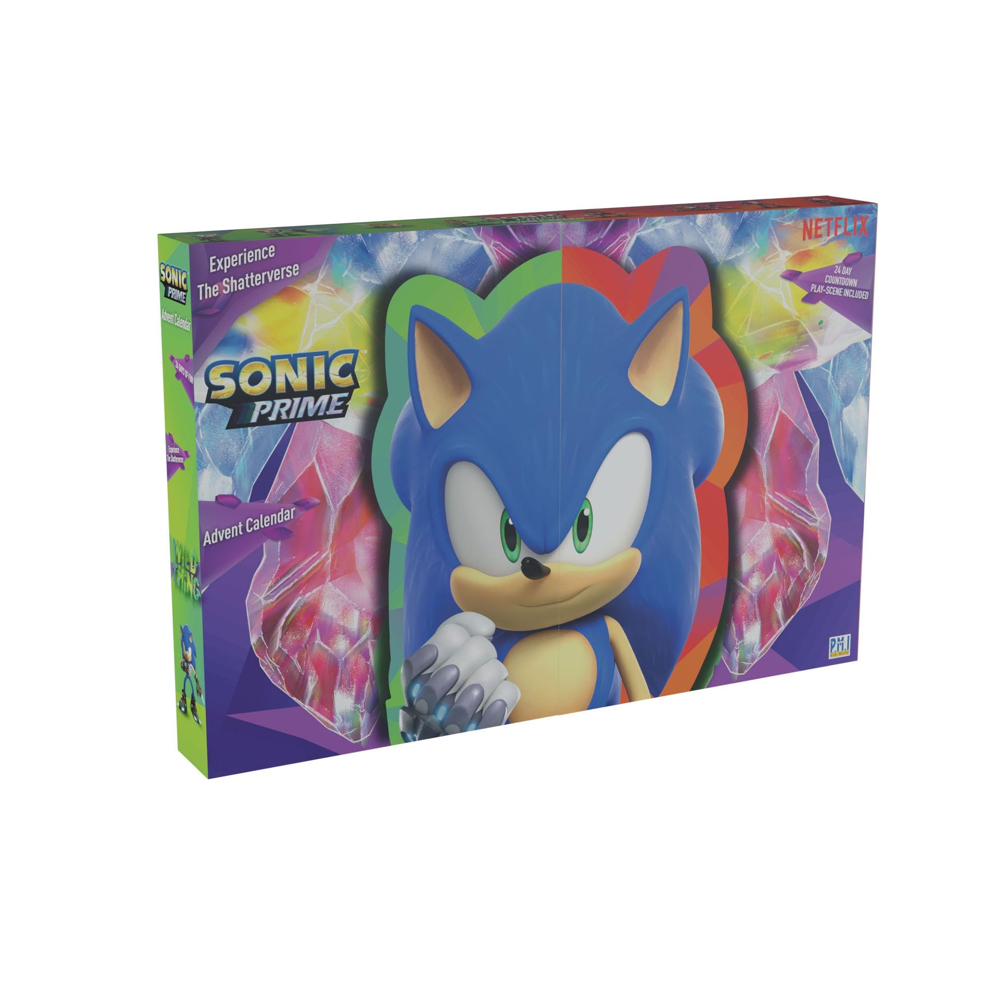 Bandai Sonic Prime Advent Calendar | Sonic The Hedgehog Kids Advent Calendar 2023 With Figures Stickers And More Based On The Sonic Prime Netflix Series | Sonic Toys Make Great Christmas Gifts - Medaid International