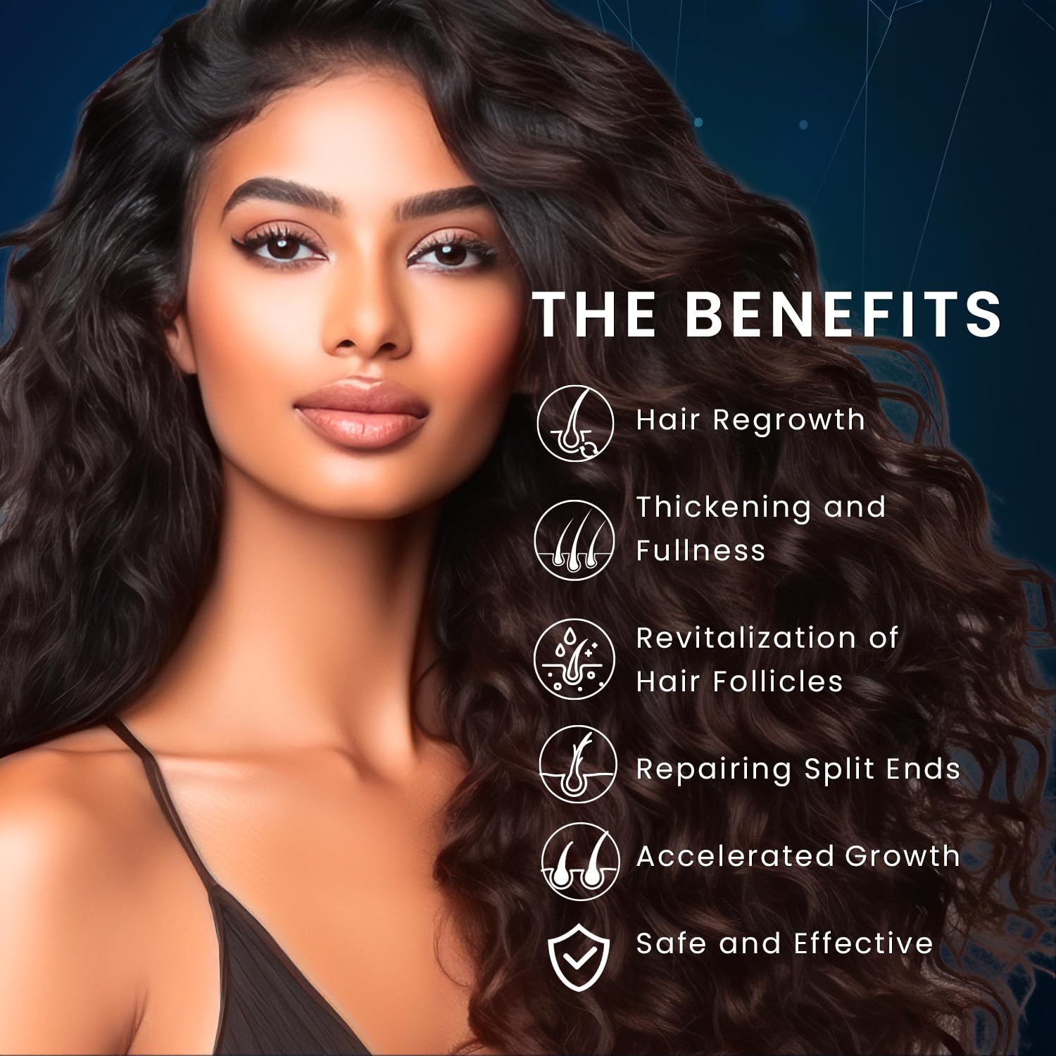 5% Minoxidil Hair Growth for Men and Women: Biotin Hair Growth Serum for Hair Loss, Thinning, and Faster Regrowth Treatment - 60ML - Medaid International