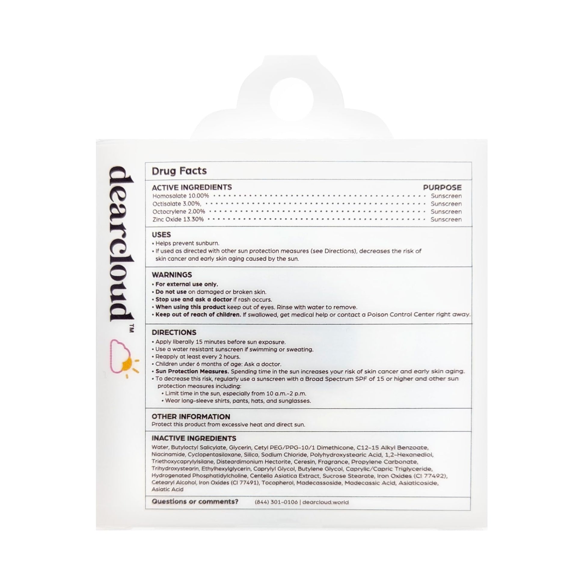 dearcloud Dear Sun Perfecting SPF Cushion – Color Adapting Sunscreen, Korean Sunscreen SPF 50+ (.53 oz) - Medaid International