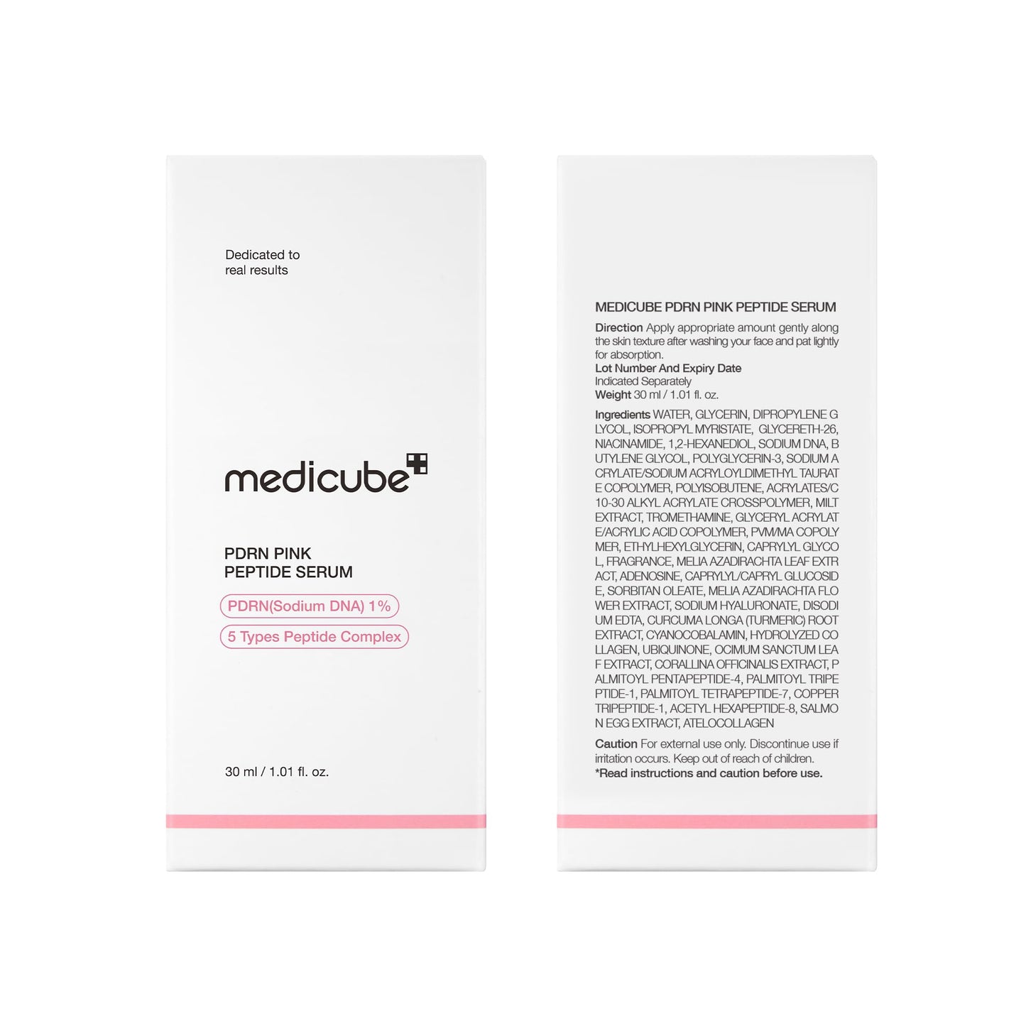 medicube Salmon DNA PDRN Pink Peptide Serum, Pink glow serum, Peptide, Niacinamide, Hydrating & Moisturizing & Firming, Uneven Skin Tone, Korean Skincare | 1.01 fl.oz. (1.01 fl.oz., Salmon DNA PDRN) - Medaid International