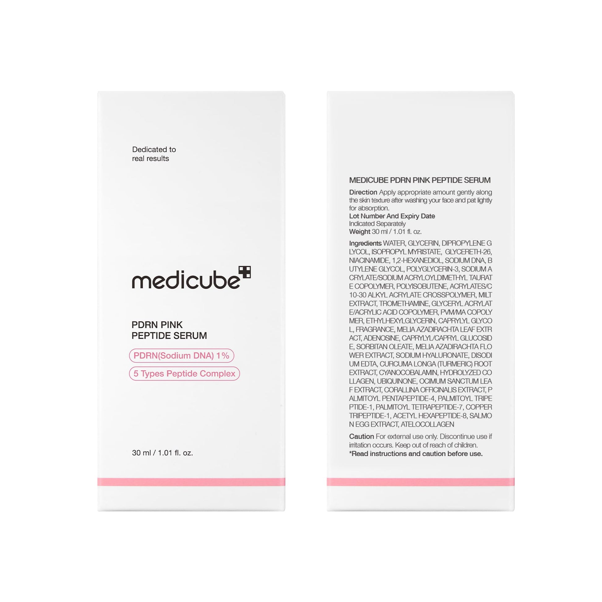 medicube Salmon DNA PDRN Pink Peptide Serum, Pink glow serum, Peptide, Niacinamide, Hydrating & Moisturizing & Firming, Uneven Skin Tone, Korean Skincare | 1.01 fl.oz. (1.01 fl.oz., Salmon DNA PDRN) - Medaid International