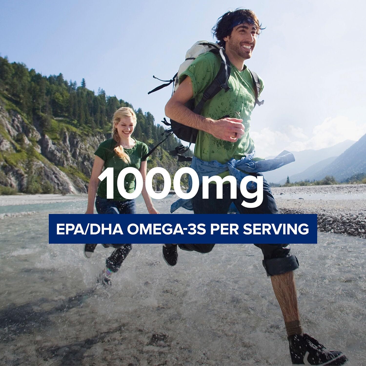 GNC Triple Strength Fish Oil Plus Joint Omega 3, 1000mg EPA and DHA, Heart Health, Plus Fast 5 Day Comfort, Brain, Skin, and Eye, Antioxidants and Botanical Extracts, Control Fish Burps, 30 Servings - Medaid International