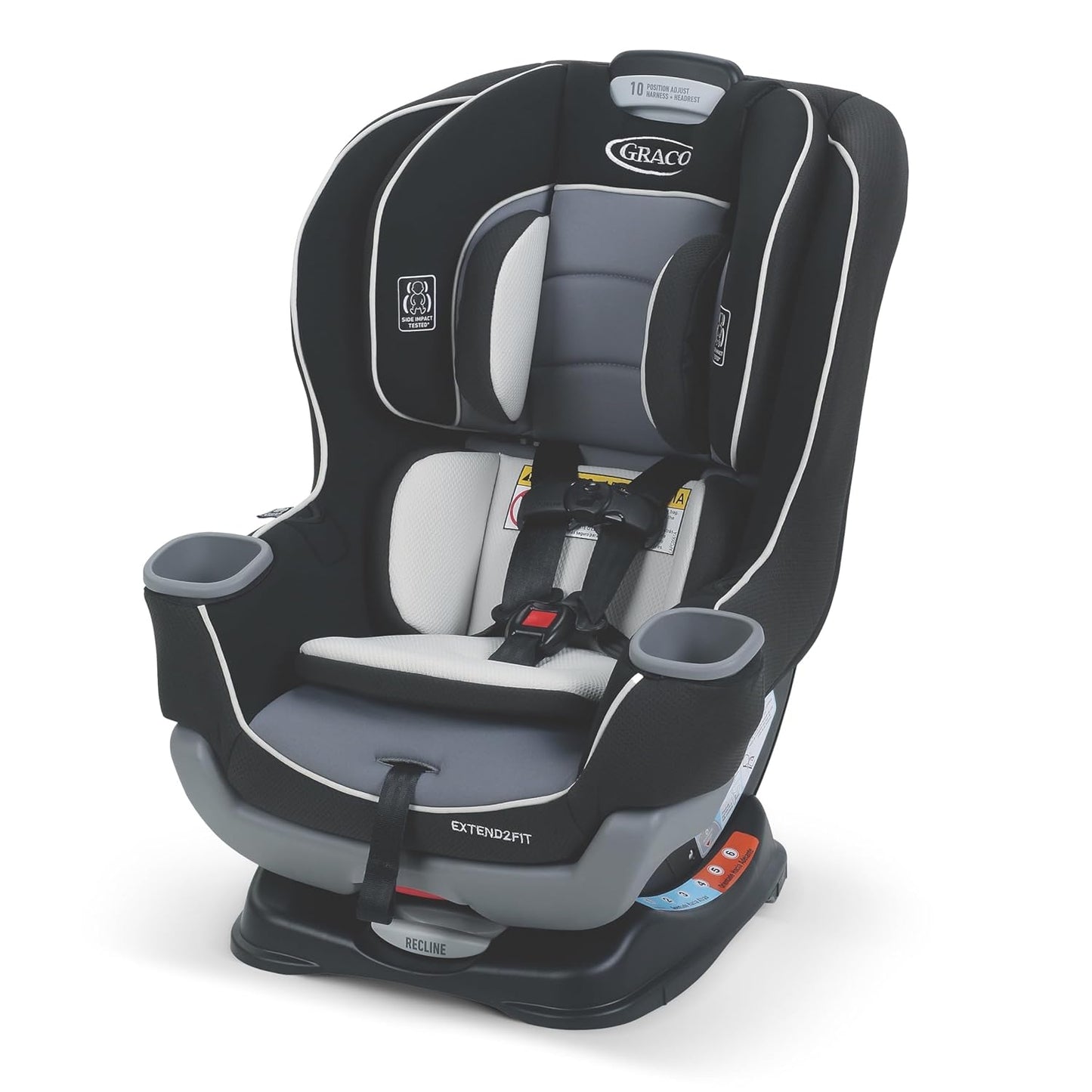 Graco Extend2Fit Convertible Car Seat, Rear-Facing and Forward-Facing, Extended Rear-Facing Seat Option, Redmond, Ideal for Newborns, Infants, and Toddlers - Medaid - Lebanon