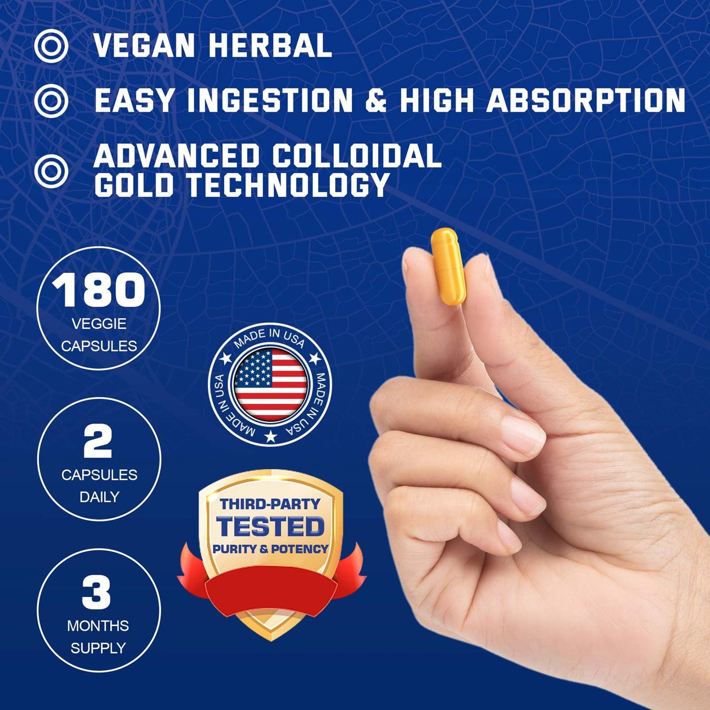 Berberine Supplement - Berberine Weight Loss, High-Potency Berberine 1500MG of Berberine HCL, Plus Citrus Bergamot - for Metabolic, Digestive, and Immune Support - Vegan, Non-GMO, 180 Capsules - Medaid International