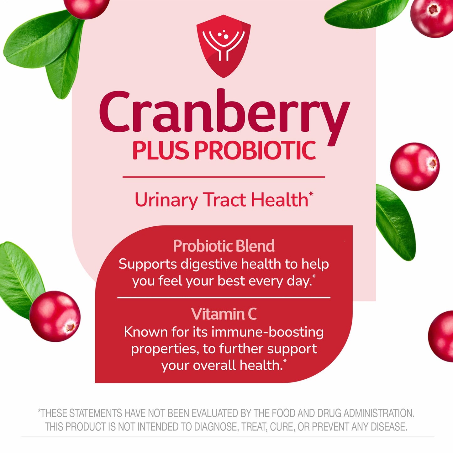 21st Century Cranberry Plus Probiotic Tablets, 60 Count - Medaid International
