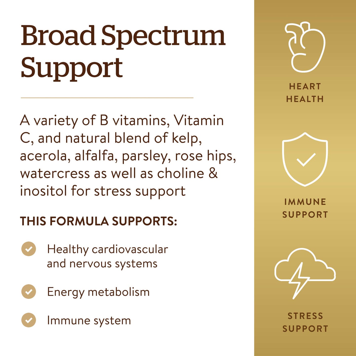 Solgar B-Complex with Vitamin C Stress Formula, 250 Tablets - Energy Metabolism, Nervous System & Immune Support - Non-GMO, Vegan, Gluten Free, Dairy Free, Kosher - 125 Servings - Medaid International