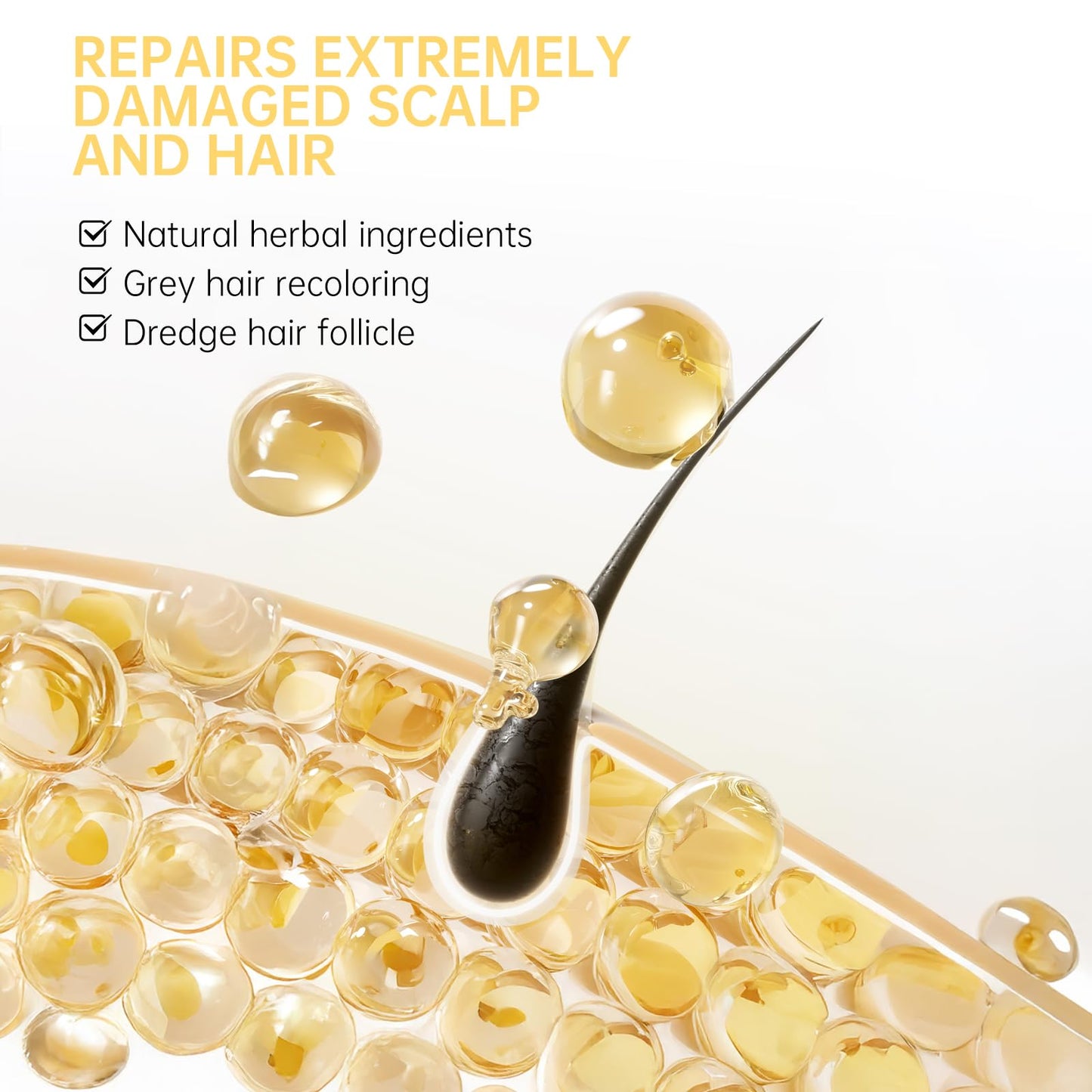 5% Minoxidil Hair Growth Serum, Natural Biotin Hair Oil for Men and Women, 2 fl oz - Medaid International