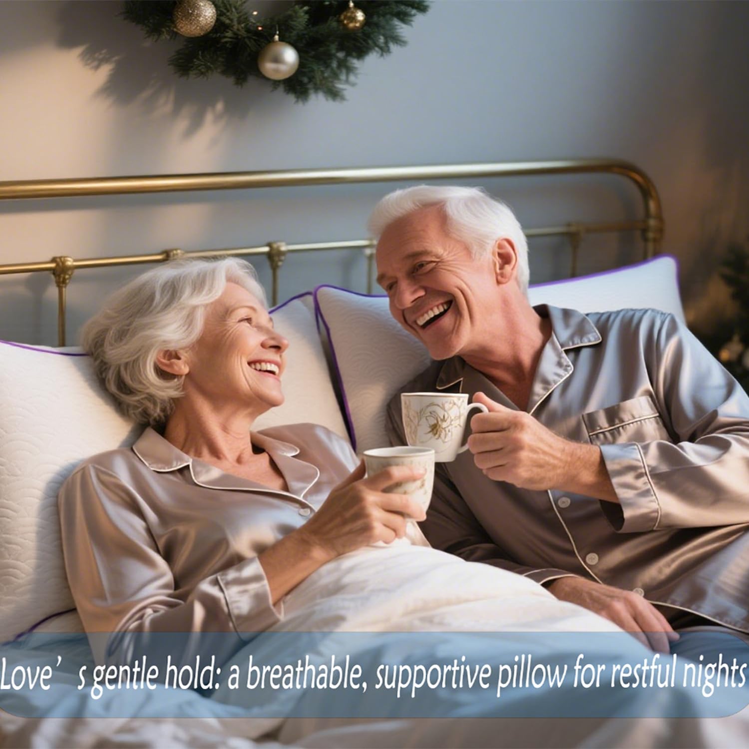 MOLCLCUY Memory Foam Pillows Queen Size Set of 2 Adjustable Cool Pillow for Side Back Stomach Sleepers Luxury with Washable Cover - Medaid International