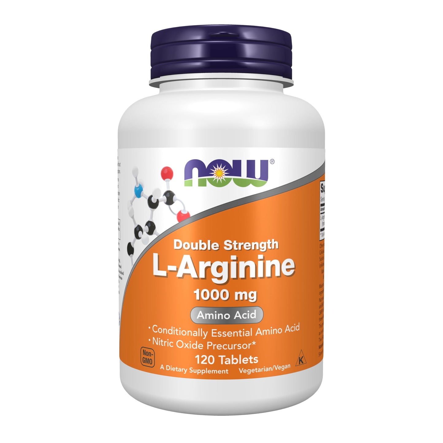 NOW Foods Supplements, L-Arginine 1,000 mg, Nitric Oxide Precursor*, Amino Acid, 120 Tablets - Medaid International