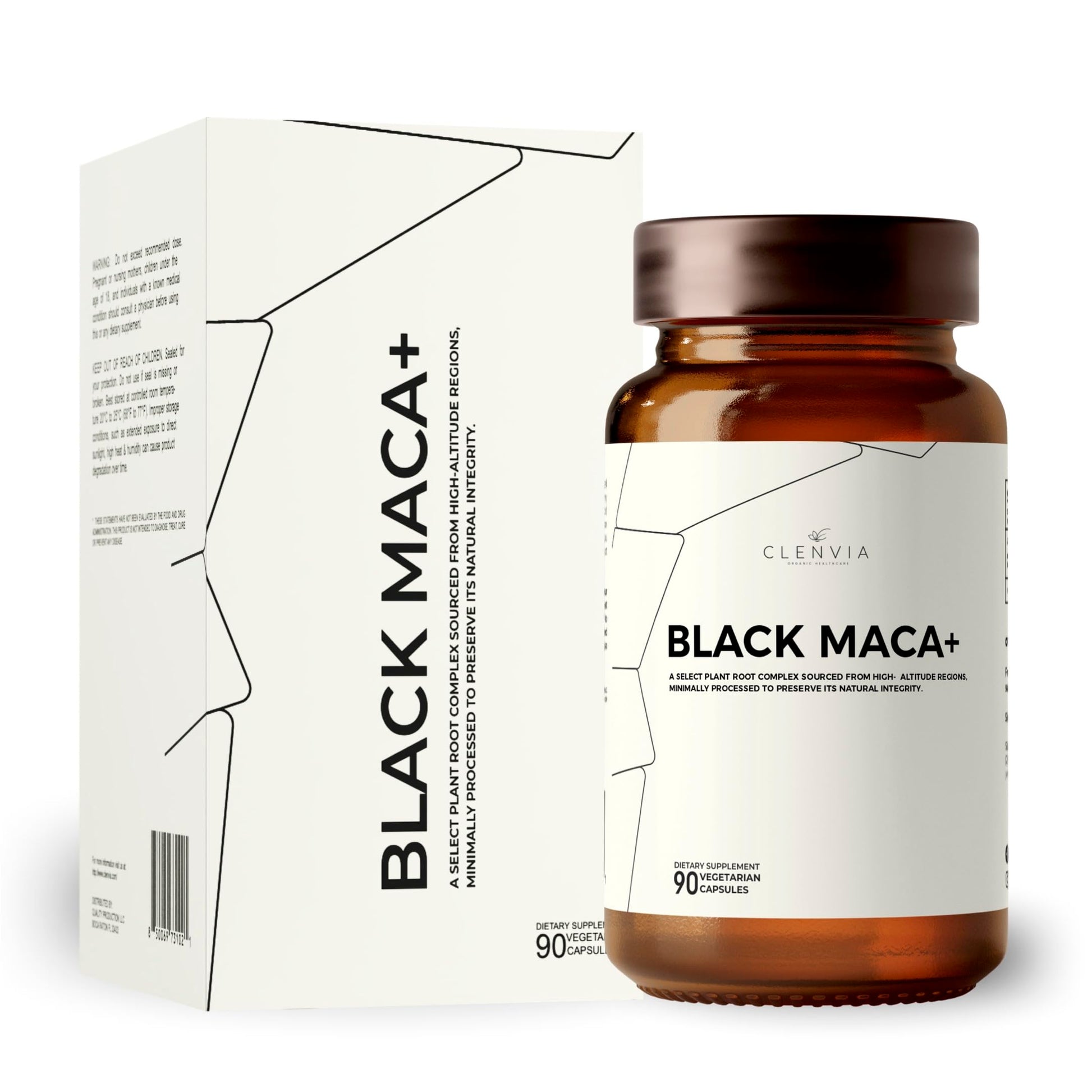 Black Maca Capsules – 1500mg Premium Organic Maca Root Powder – Nutrient-Rich Superfood Packed with Vitamins A, C, B-Complex, Iron, Zinc & Calcium – Non-GMO, Gluten-Free, 90 Count, Made in The USA - Medaid International