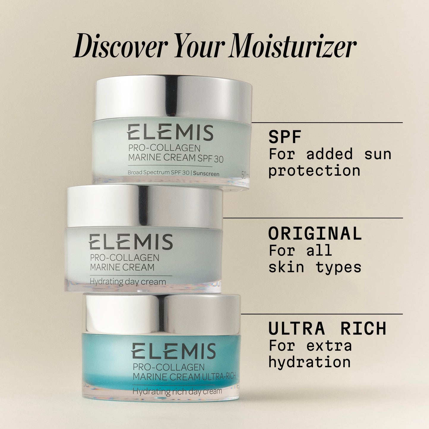 ELEMIS Pro-Collagen Marine Cream SPF 30, Lightweight Anti-Wrinkle Daily Facial Moisturizer - Medaid International