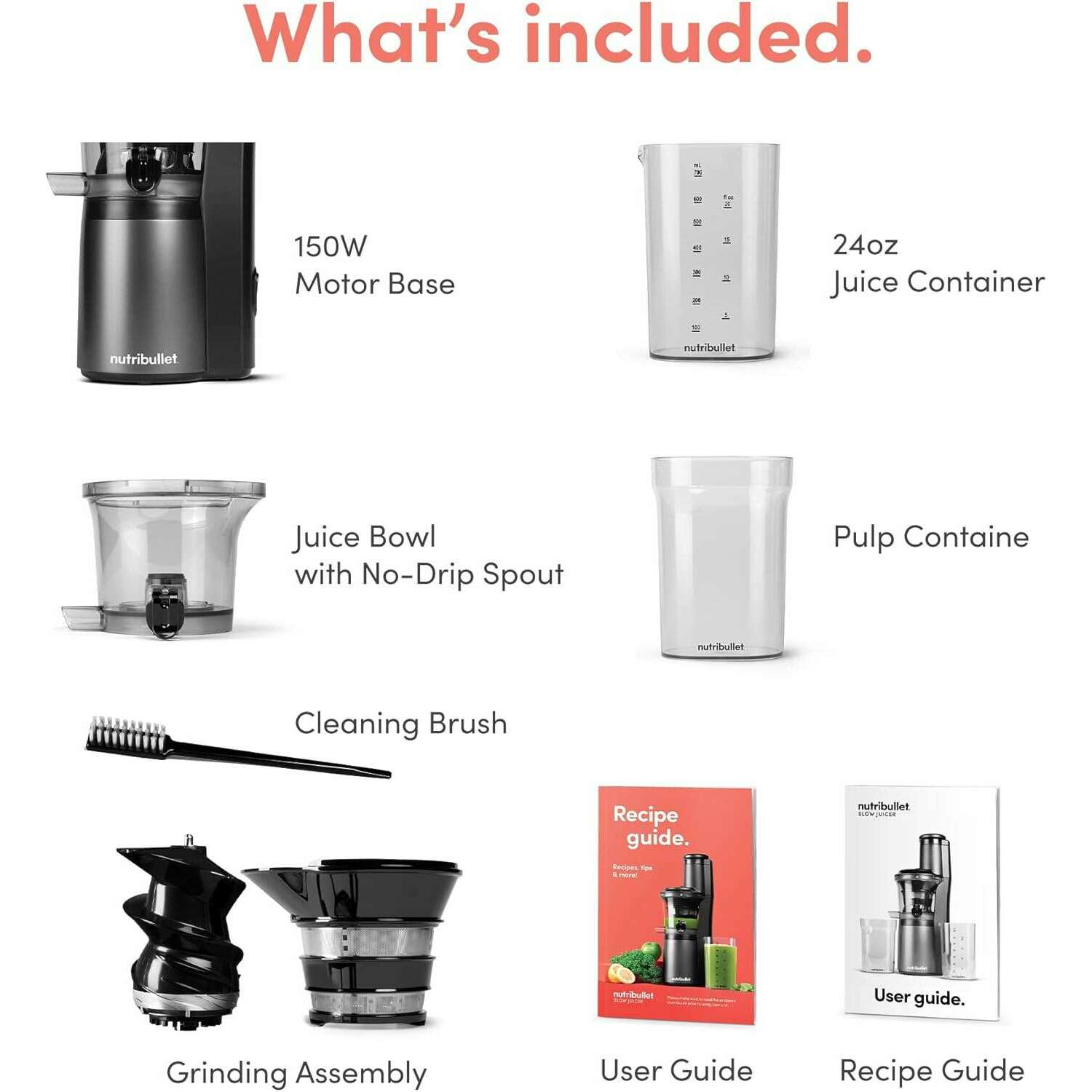 Slow Juicer, Slow Grater -  Silent Motor - Medaid International