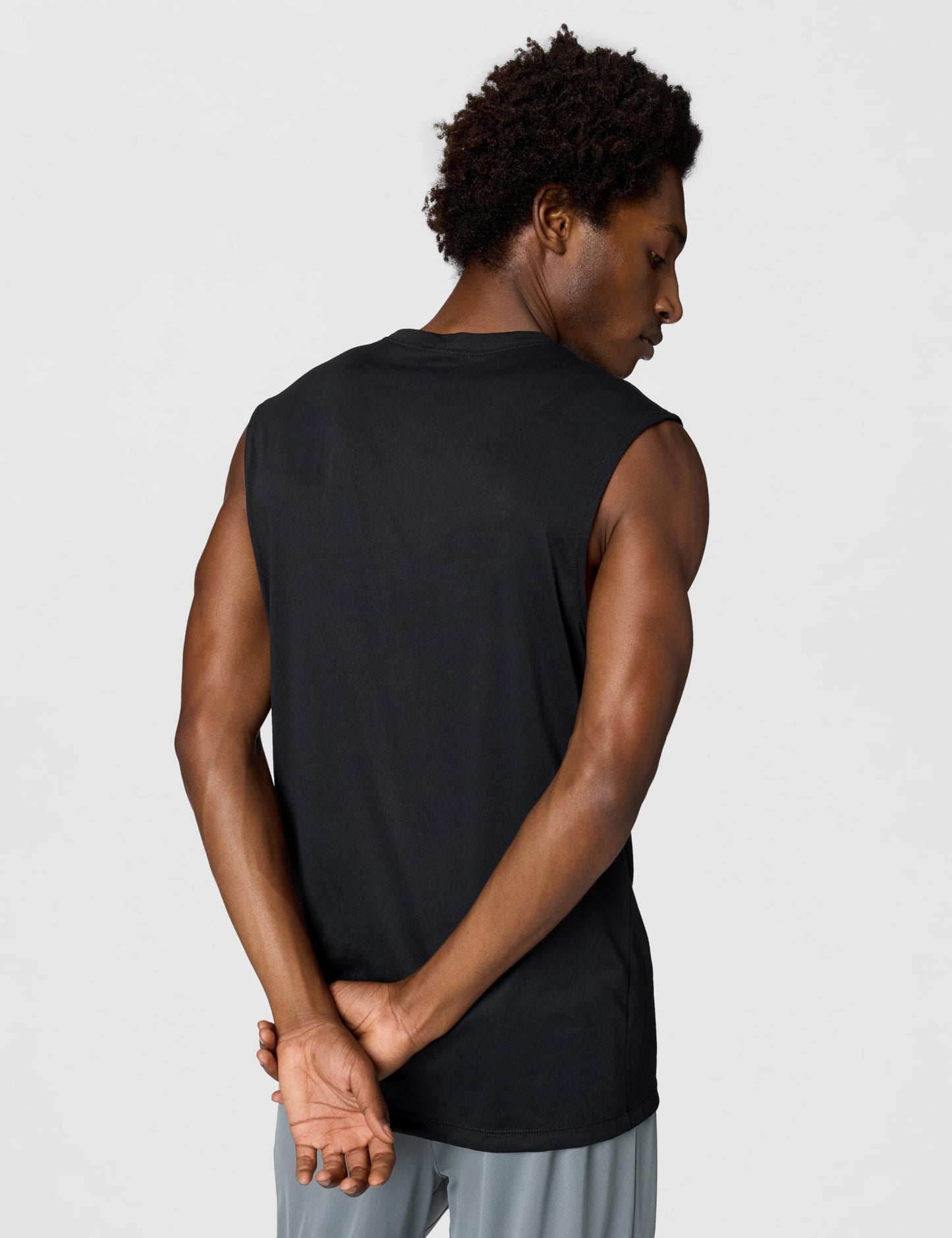 Nike Men's Dri-Fit Legend Sleeveless Fitness T-Shirt, Black/Matte Silver, Small - Medaid International