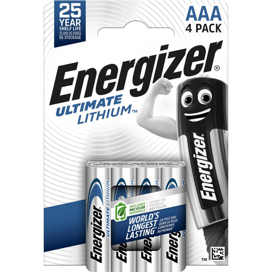 Energizer Ultimate Lithium AAA 3+1 Batteries Carded 4 - Medaid International