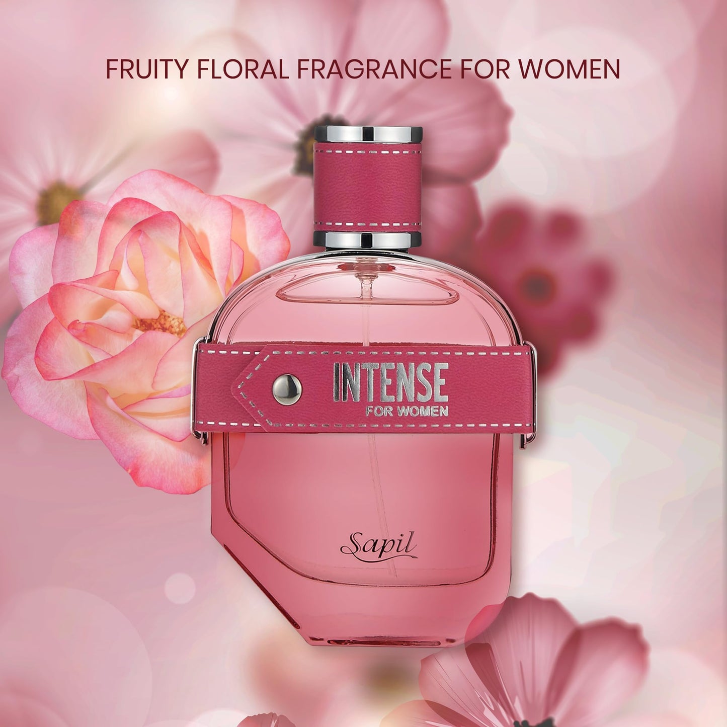 Sapil Intense Eau de Parfum for Women | Captivating Floral Fragrance with Tuberose, Jasmine Sambac & Sandalwood | Long-Lasting Perfume for All-Day Freshness | Elegant Scent for Every Occasion & Mood - Medaid International