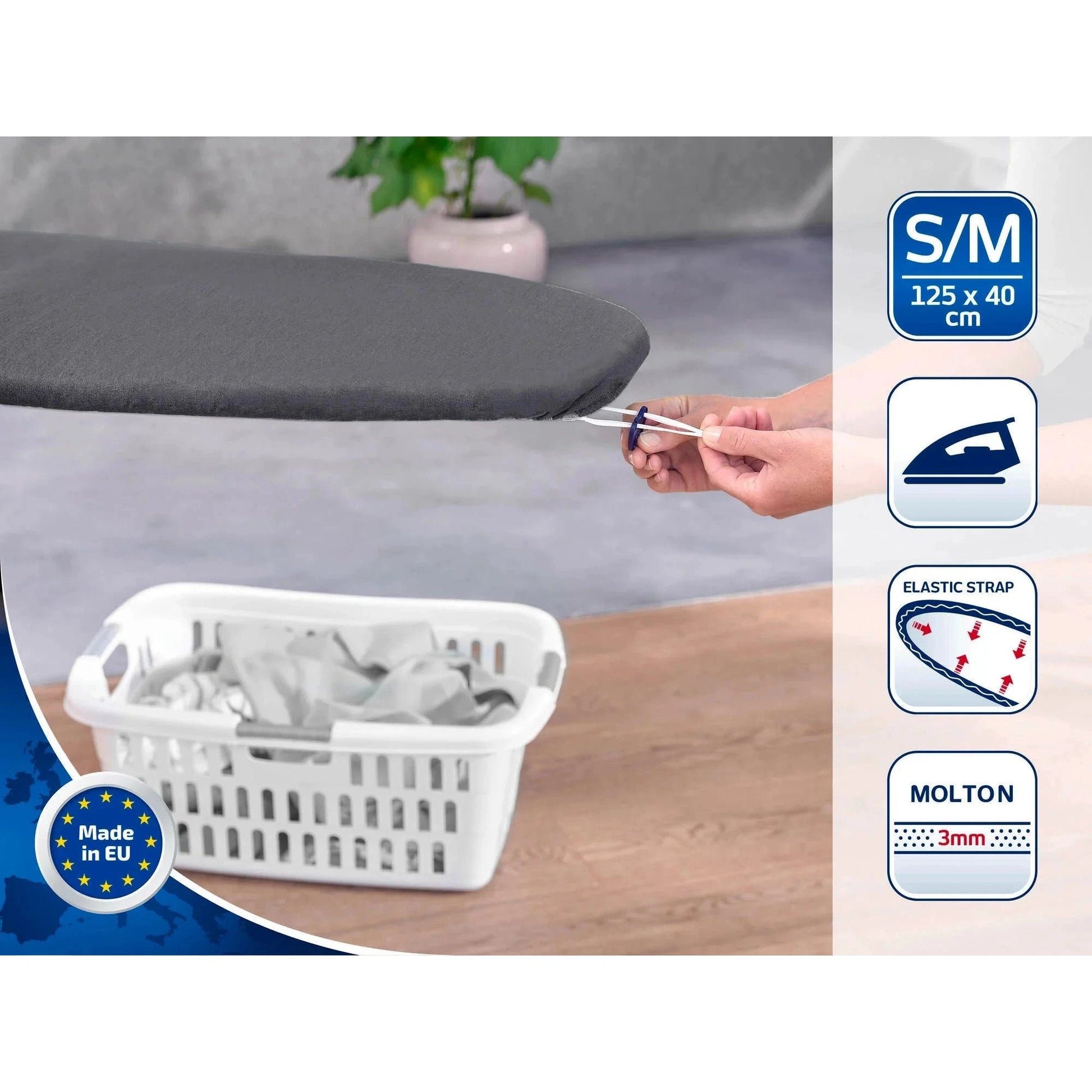 Thermo Reflect S/M Black Ironing Board Cover - Medaid International