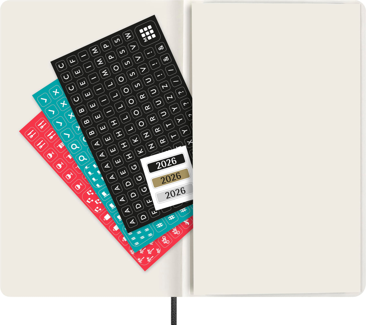 Moleskine Classic 12 Month 2026 Daily Planner, Soft Cover, Large (5" x 8.25"), Black, 400 pages - Medaid International