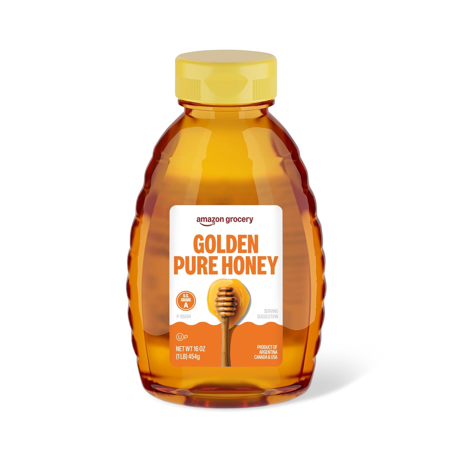 Amazon Grocery, Golden Pure Honey, 16 Oz (Previously Amazon Fresh, Packaging May Vary) - Medaid International