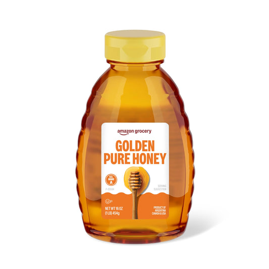 Amazon Grocery, Golden Pure Honey, 16 Oz (Previously Amazon Fresh, Packaging May Vary) - Medaid International