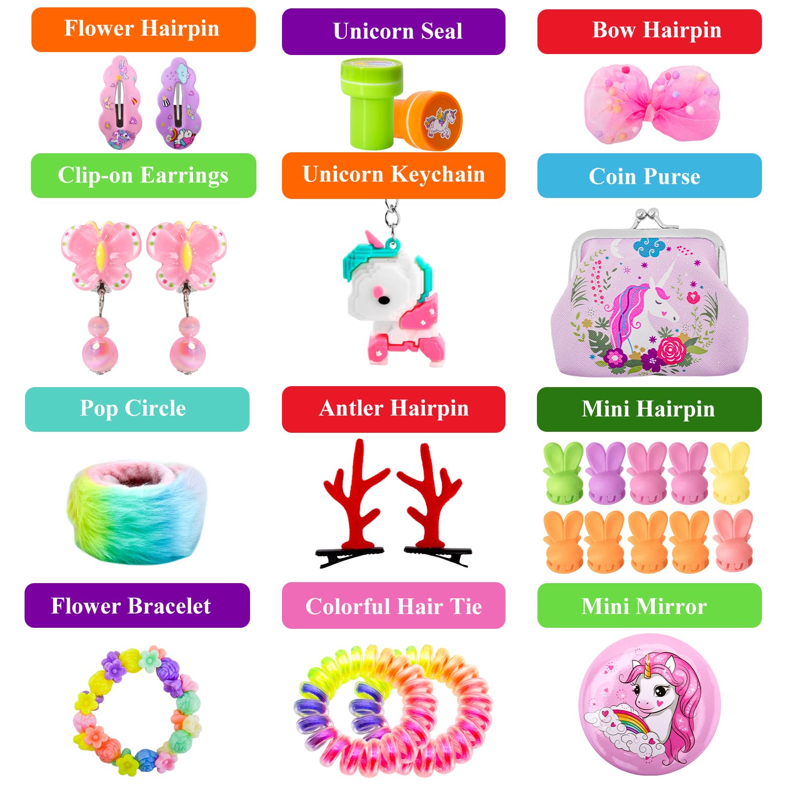 Advent Calendar 2025 Girls, Unicorn Gifts for Girl 24 Days Xmas Count Down Box, Countdown Calendar Surprises for 4 5 6 7 8 9 10 11 12 year old Girls, Christmas Gifts for Kids - Medaid International