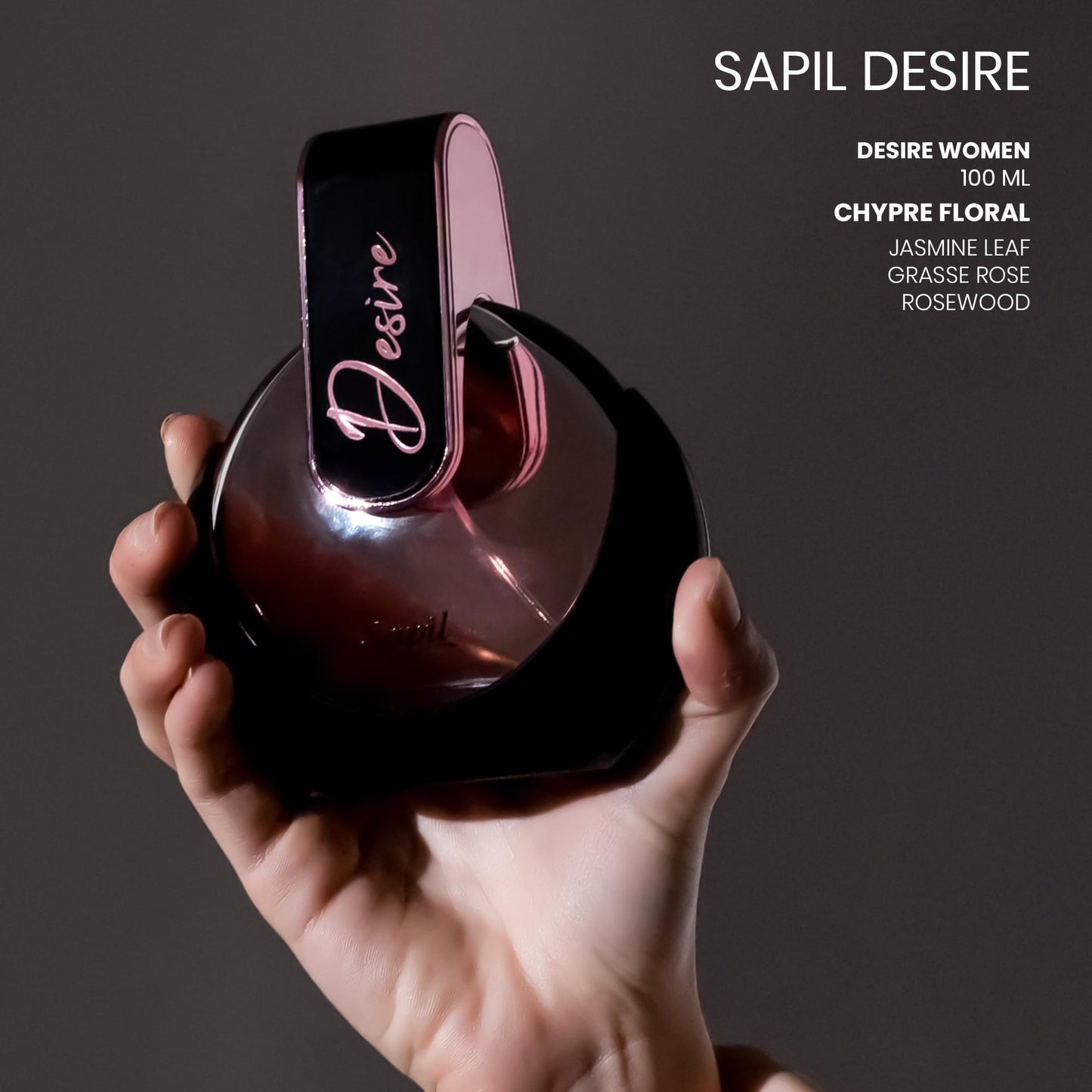 Sapil Desire Perfume for Women – Long-lasting Dubai Perfume Eau De Parfum Spray – Floral Chypre Scent – 2.7 Oz (80 ml) – Arabic Parfum for Women, Gift for Any Occasion - Medaid International