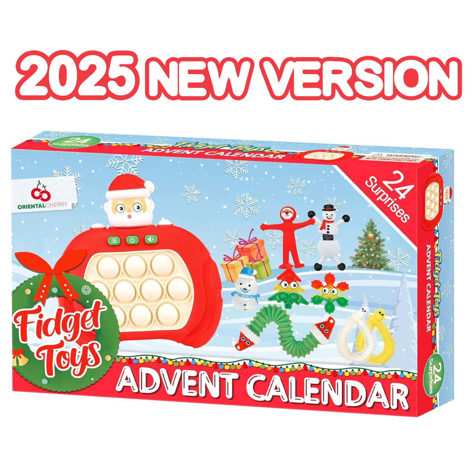 Advent Calendar 2025-24 Days of Surprises Fidget Toys Bulk - Christmas Holiday Countdown Advent Calendars - Sensory Toy Gifts for Toddler Kids Teens Girls Age 4 5 6 7 8 9 10 11 12 Year Old Classroom - Medaid International