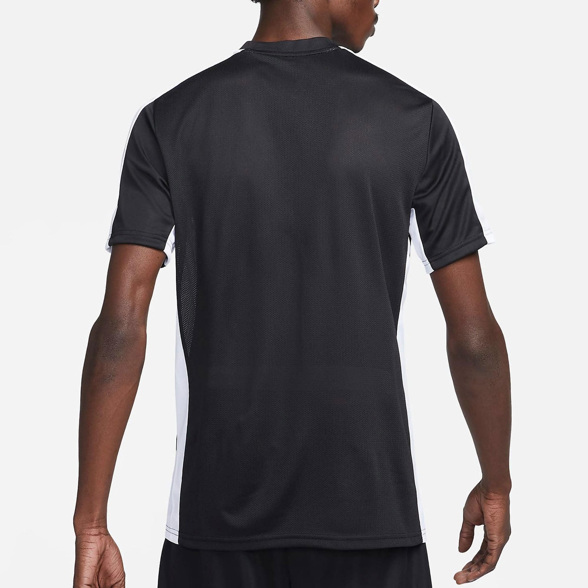 Nike Academy Men's Dri-FIT Short-Sleeve Soccer Top (Black/White/White, DV9750-010) Size Small - Medaid International