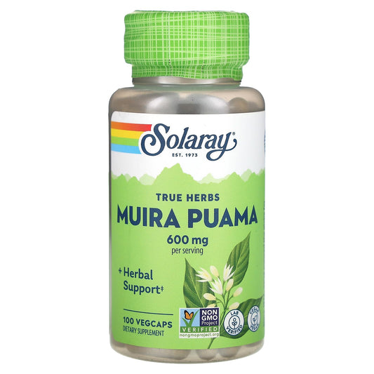 SOLARAY Muira Puama - 300 mg - 100 Capsules - Medaid International