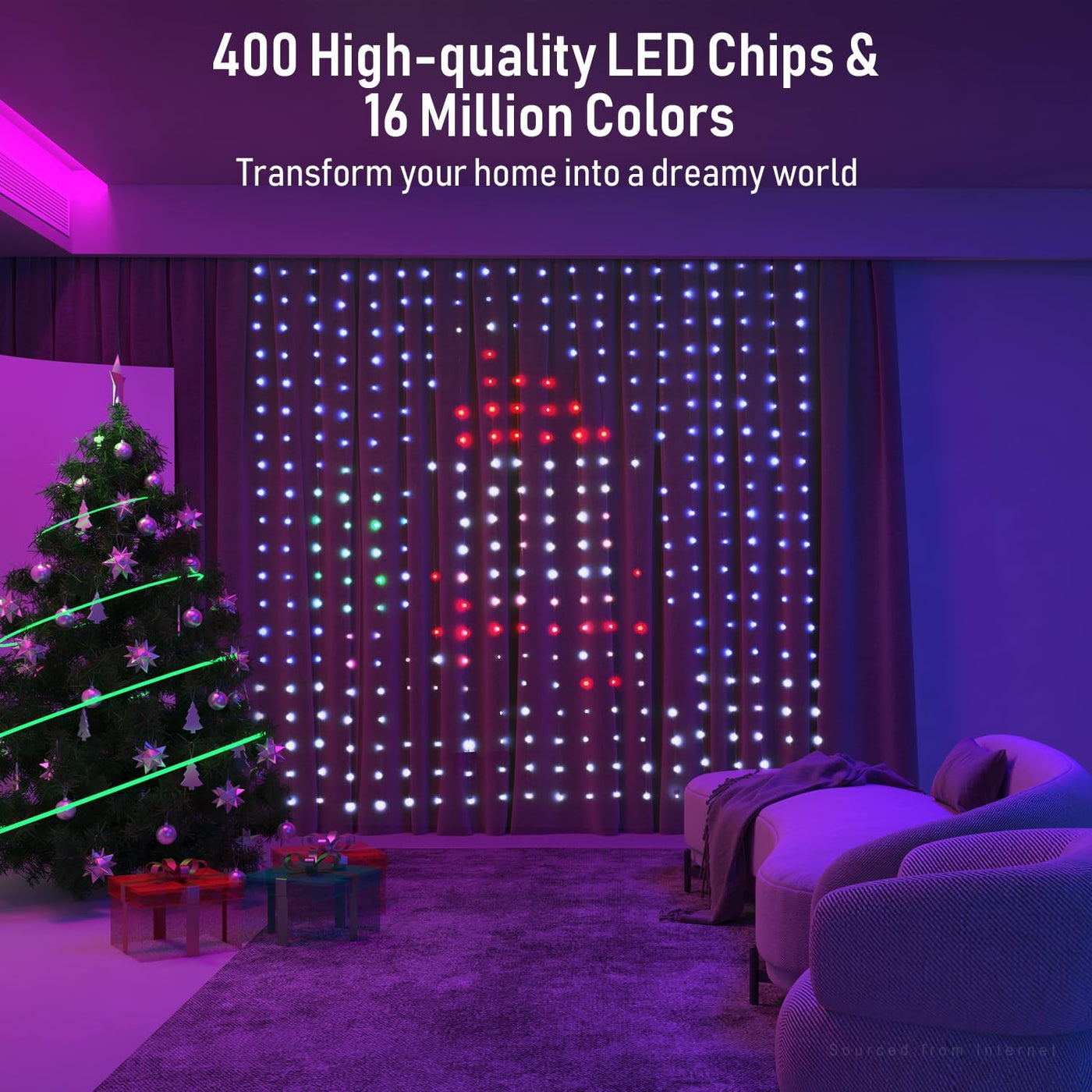 Twinkly Curtain Smart LED Lights - Medaid International
