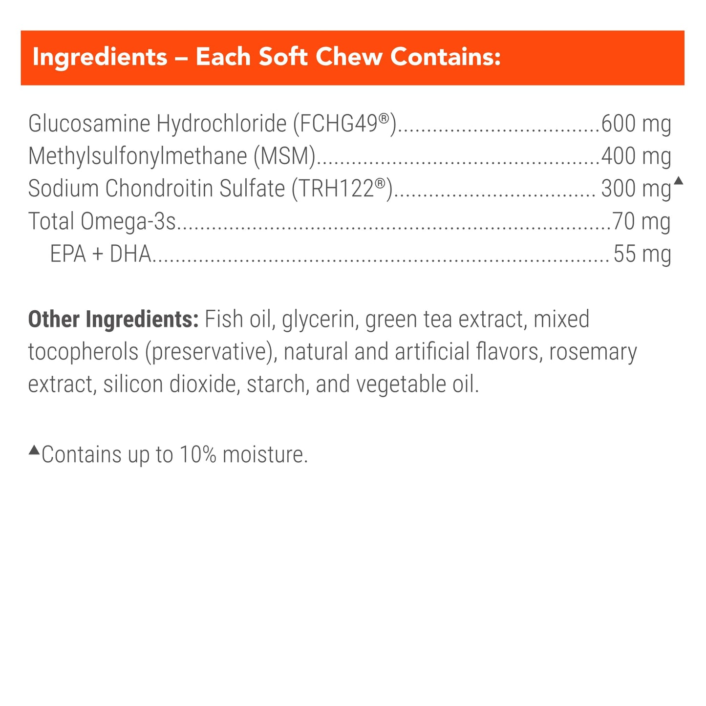 COSEQUIN Maximum Strength Joint Supplement Plus MSM & Omega-3's - With Glucosamine and Chondroitin - For Dogs of All Sizes (Soft Chews)